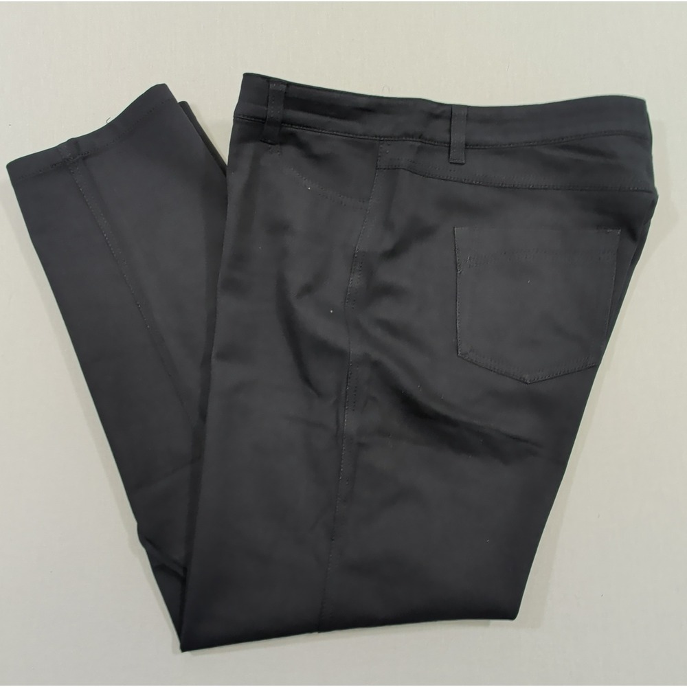 Basler Womens Black Pants Size 20 Plus Cotton Stretch Straight Leg Trousers